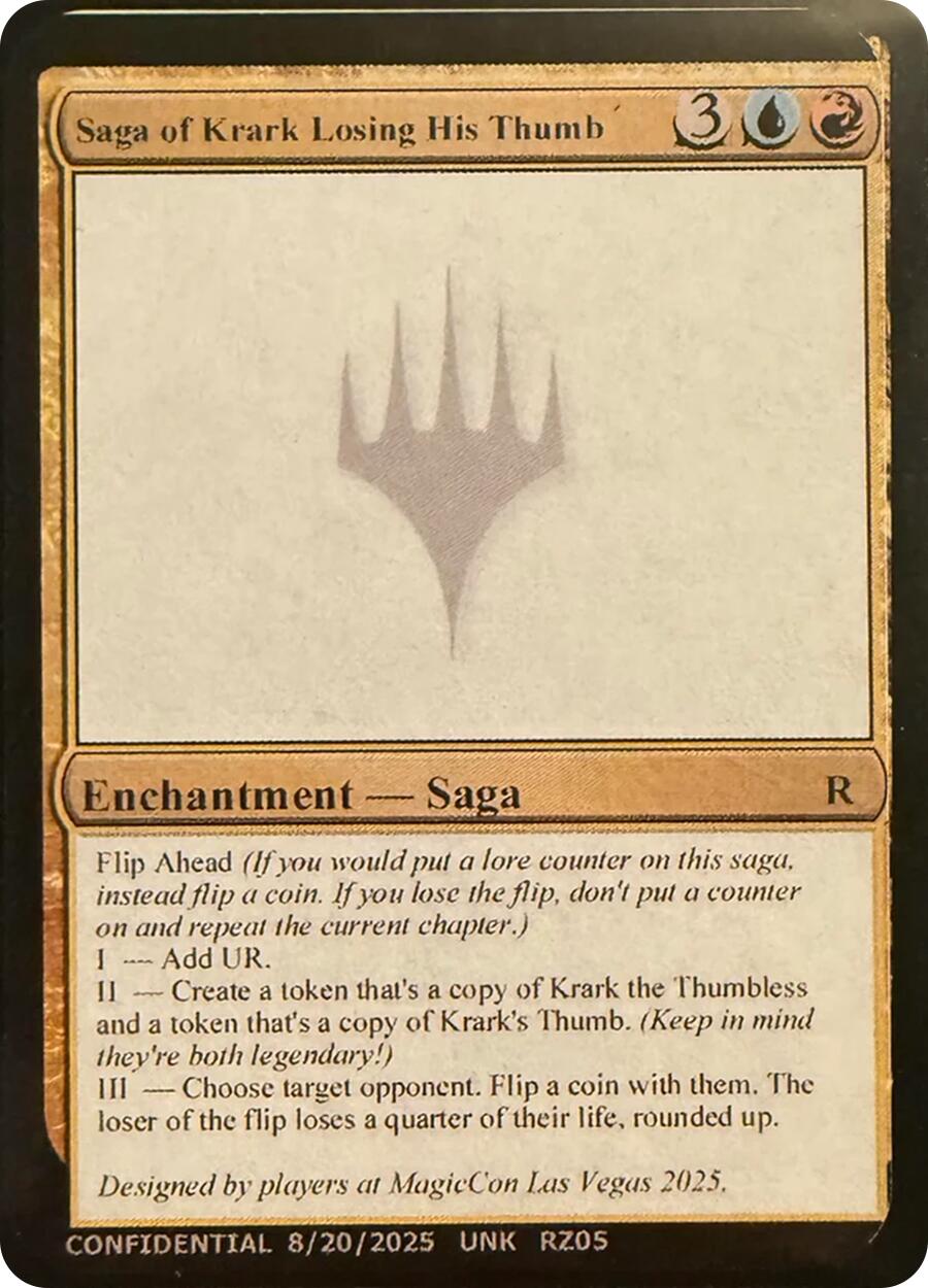Saga of Krark Losing His Thumb [Unknown Event] | Anubis Games and Hobby