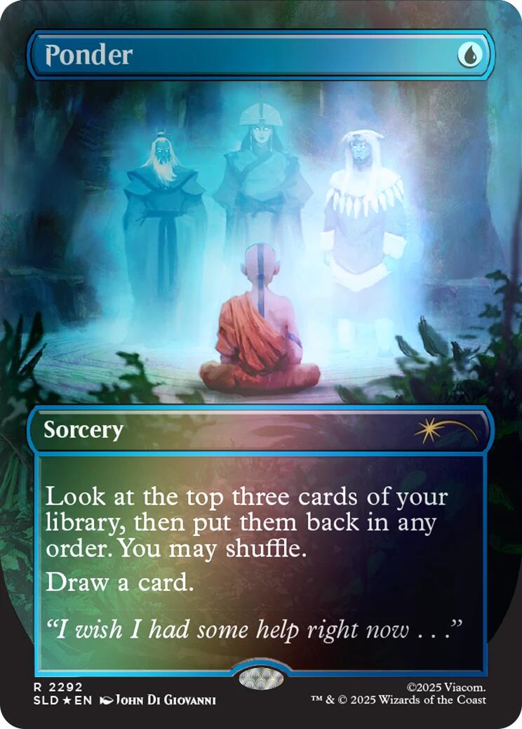 Ponder (2292) (Rainbow Foil) [Secret Lair Drop Series] | Anubis Games and Hobby