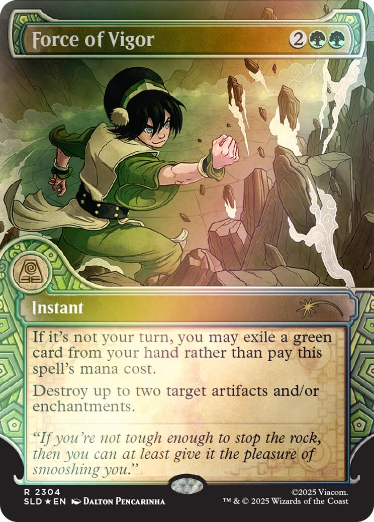 Force of Vigor (Rainbow Foil) [Secret Lair Drop Series] | Anubis Games and Hobby