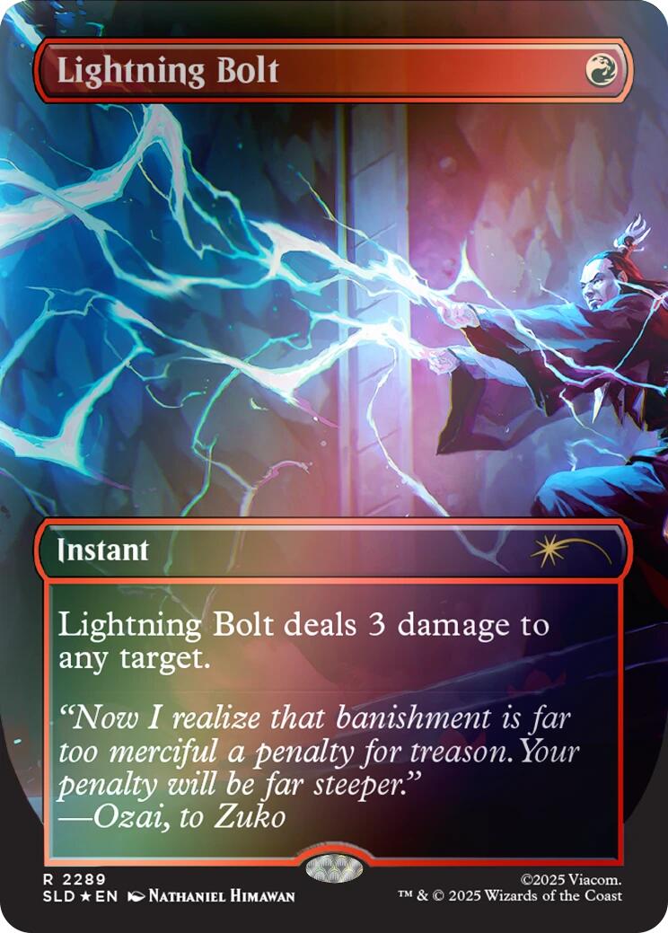 Lightning Bolt (2289) (Rainbow Foil) [Secret Lair Drop Series] | Anubis Games and Hobby