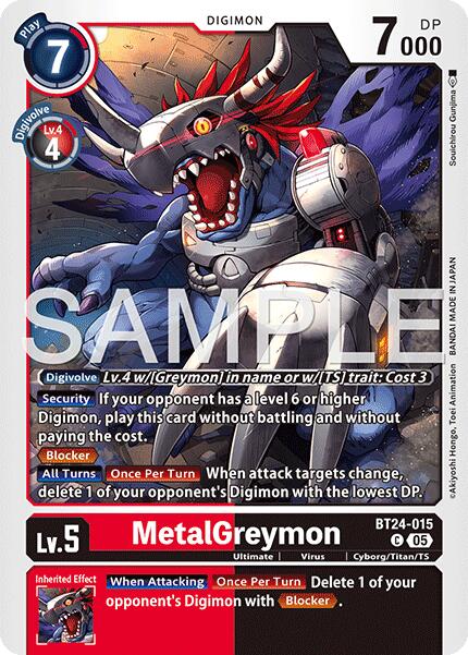 MetalGreymon [BT24-015] [Time Stranger] | Anubis Games and Hobby