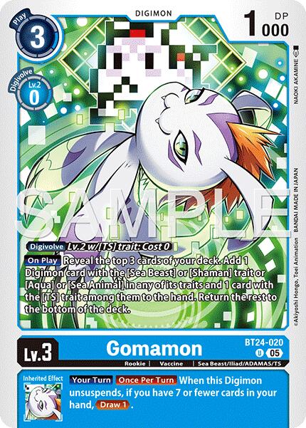 Gomamon [BT24-020] [Time Stranger] | Anubis Games and Hobby