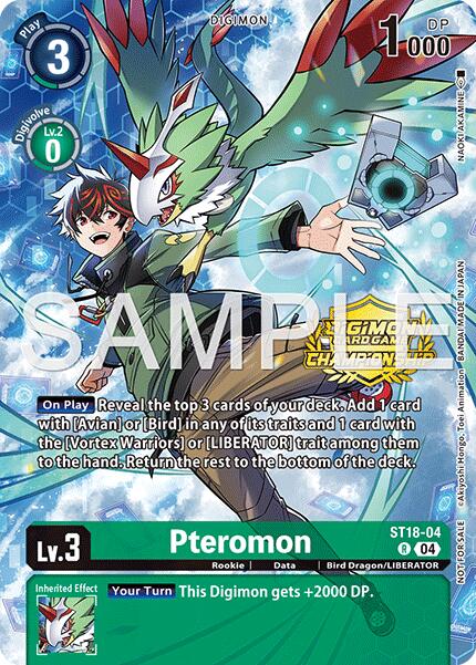 Pteromon [ST18-04] (Championship 25-26 Season 2 Tamers Pack) [Starter Deck: Guardian Vortex] | Anubis Games and Hobby