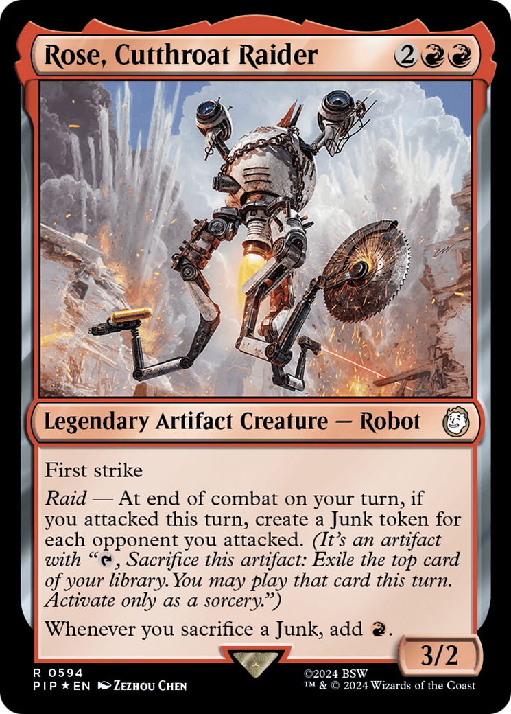 Rose, Cutthroat Raider (Surge Foil) [Fallout] | Anubis Games and Hobby