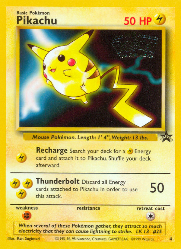 Pikachu (4) [Wizards of the Coast: Black Star Promos] | Anubis Games and Hobby