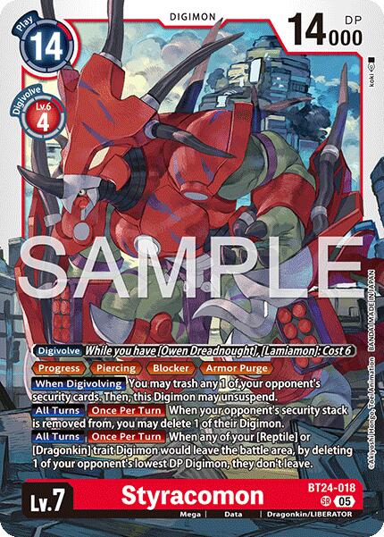 Styracomon [BT24-018] [Time Stranger] | Anubis Games and Hobby