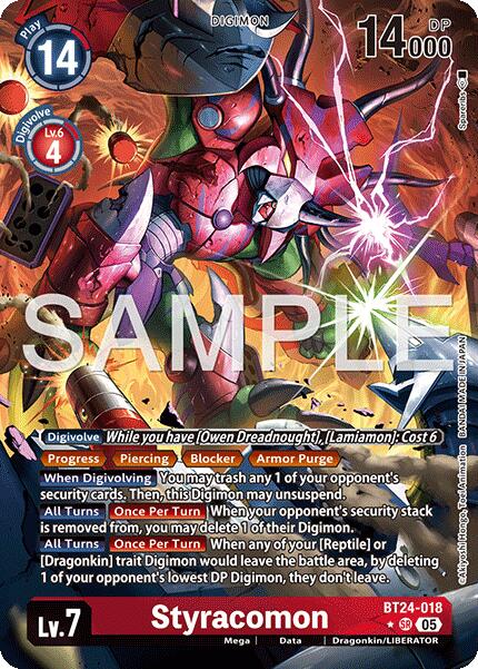 Styracomon [BT24-018] (Alternate Art) [Time Stranger] | Anubis Games and Hobby