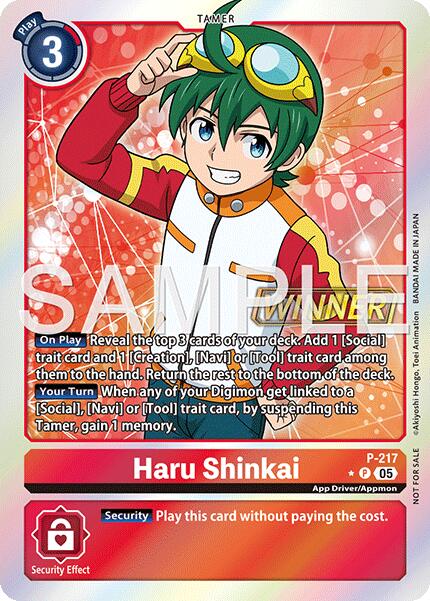 Haru Shinkai [P-217] (Official Store Tournament 2026 Vol. 1 Winner) [Promotional Cards] | Anubis Games and Hobby
