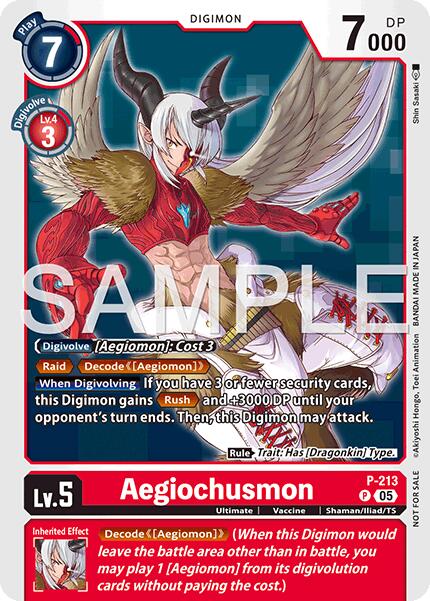 Aegiochusmon [P-213] (Official Store Tournament 2026 Vol. 1) [Promotional Cards] | Anubis Games and Hobby