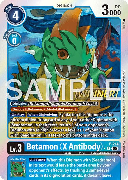 Betamon [P] (X Antibody) (Official Store Tournament 2026 Vol. 1 Winner) [Promotional Cards] | Anubis Games and Hobby