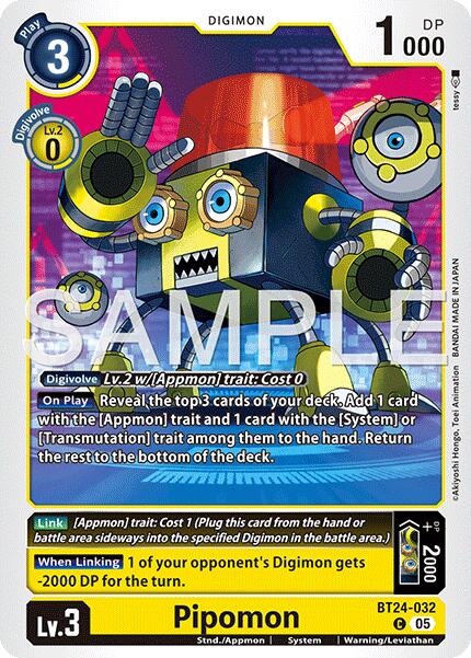 Pipomon [BT24-032] [Time Stranger] | Anubis Games and Hobby