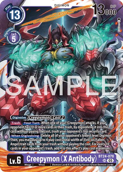 Creepymon [BT24-078] (X Antibody) [Time Stranger] | Anubis Games and Hobby