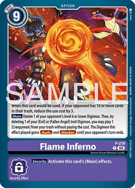 Flame Inferno [P-219] (Official Store Tournament 2026 Vol. 1) [Promotional Cards] | Anubis Games and Hobby