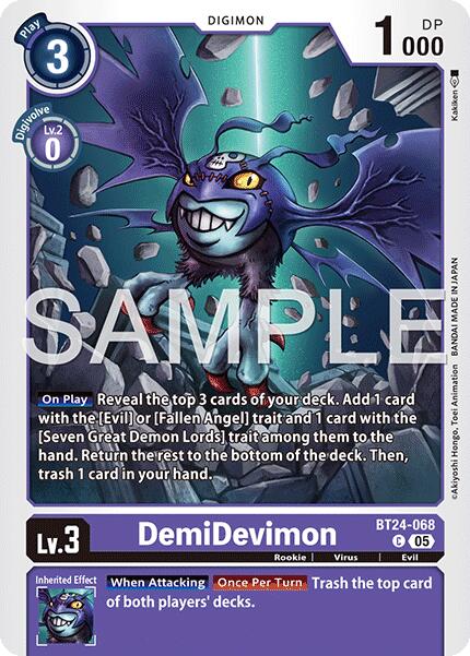 DemiDevimon [BT24-068] [Time Stranger] | Anubis Games and Hobby