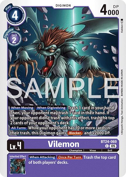 Vilemon [BT24-069] [Time Stranger] | Anubis Games and Hobby