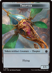 Thopter // Myr Double-Sided Token [Foundations Commander Tokens] | Anubis Games and Hobby