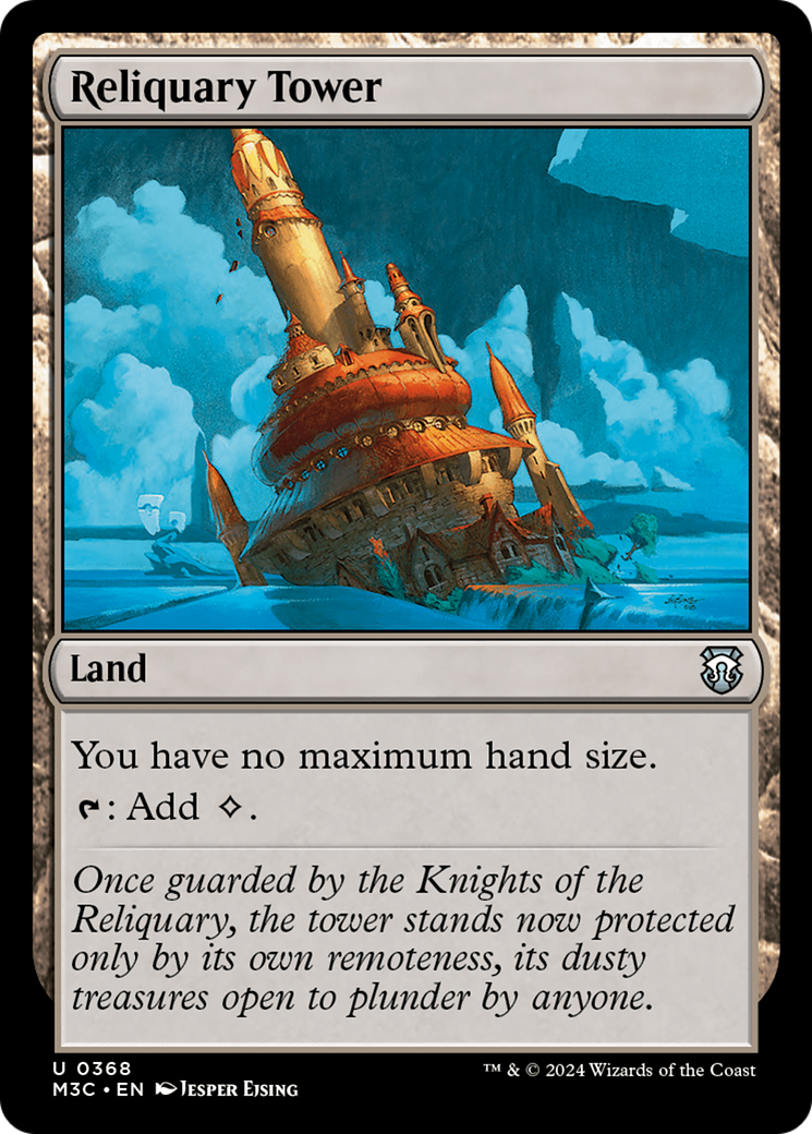 Reliquary Tower (Ripple Foil) [Modern Horizons 3 Commander] | Anubis Games and Hobby