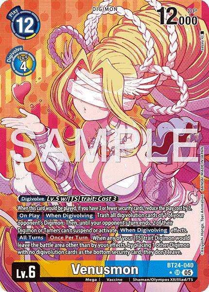 Venusmon [BT24-040] (Alternate Art) [Time Stranger] | Anubis Games and Hobby
