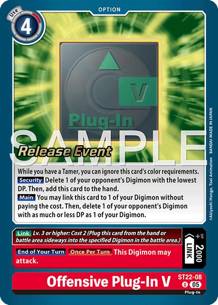 Offensive Plug-In V [ST22-08] [Starter Deck: Amethyst Mandala Advanced Deck Set Release Event Cards] | Anubis Games and Hobby