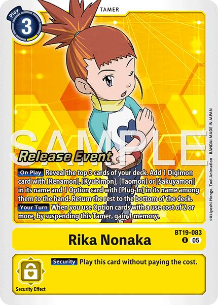 Rika Nonaka [BT19-083] (Alternate Art) [Starter Deck: Amethyst Mandala Advanced Deck Set Release Event Cards] | Anubis Games and Hobby