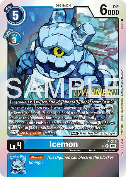 Icemon [P-215] (Official Store Tournament 2026 Vol. 1 Winner) [Promotional Cards] | Anubis Games and Hobby