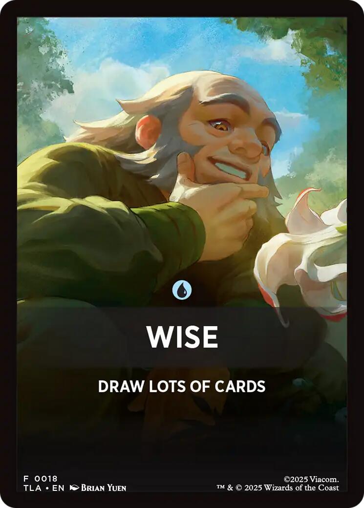 Wise Theme Card [Avatar: The Last Airbender Tokens] | Anubis Games and Hobby
