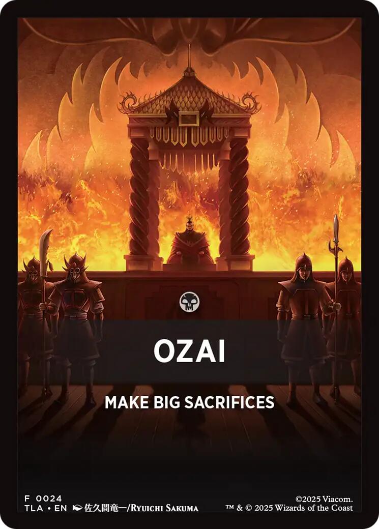 Ozai Theme Card [Avatar: The Last Airbender Tokens] | Anubis Games and Hobby