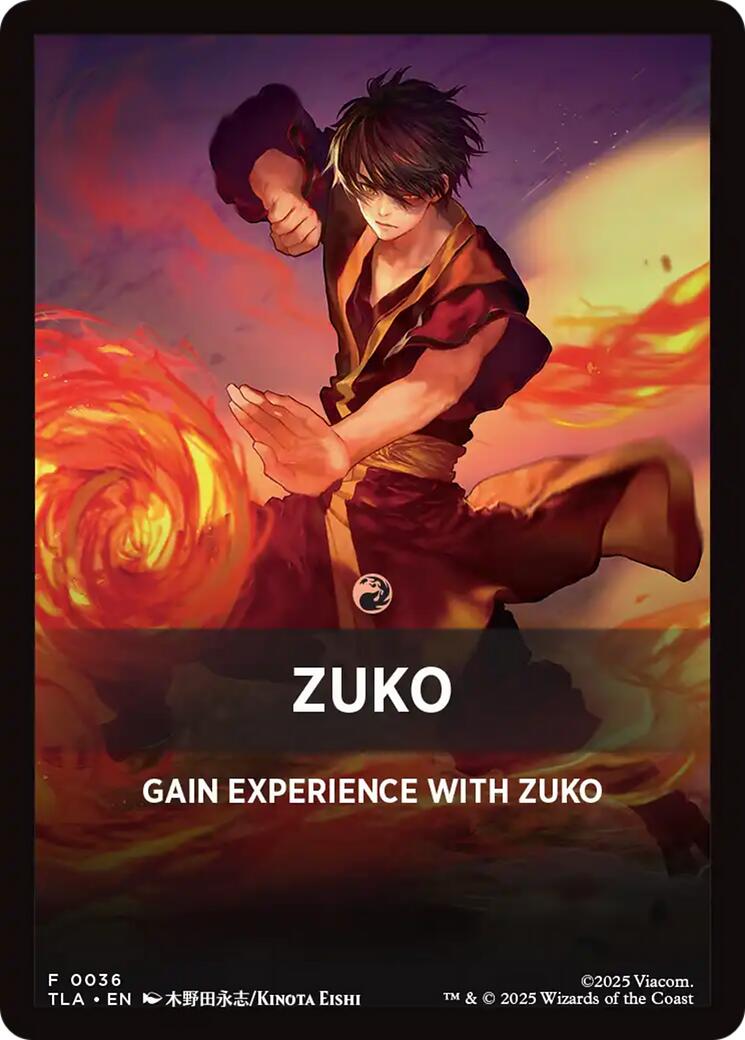 Zuko Theme Card [Avatar: The Last Airbender Tokens] | Anubis Games and Hobby