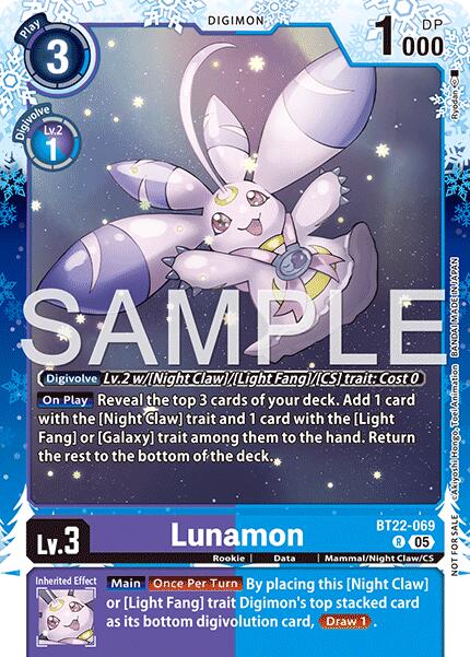 Lunamon [BT22-069] (Regulation Battle Vol. 4 Participant) [Cyber Eden] | Anubis Games and Hobby