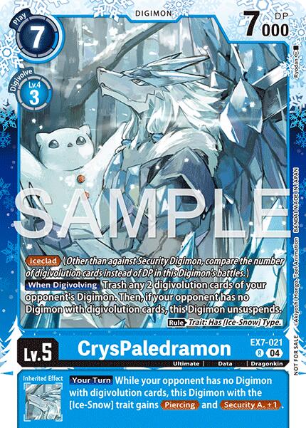 CrysPaledramon [EX7-021] (Regulation Battle Vol. 4 Winner) [Digimon LIBERATOR] | Anubis Games and Hobby