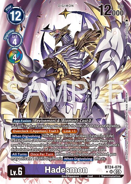 Hadesmon [BT24-079] (Alternate Art) [Time Stranger] | Anubis Games and Hobby