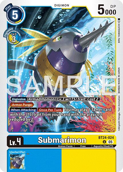 Submarimon [BT24-024] [Time Stranger] | Anubis Games and Hobby