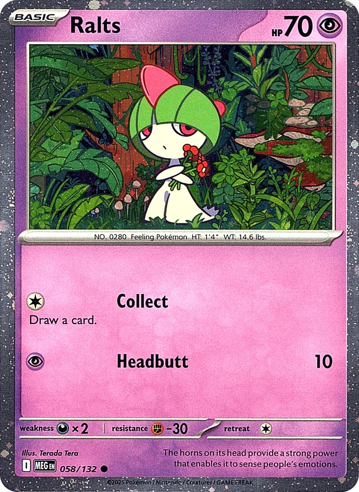 Ralts (058/132) (Cosmos Holo) [Miscellaneous Cards] | Anubis Games and Hobby