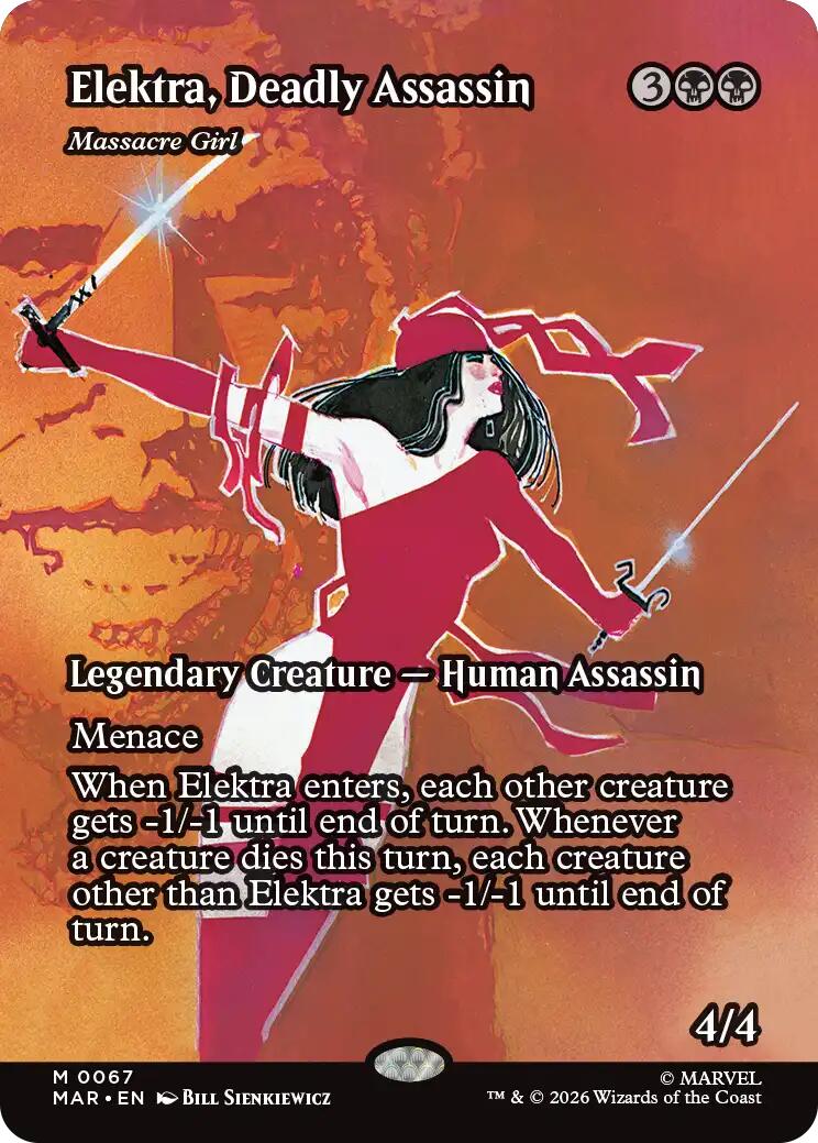 Elektra, Deadly Assassin - Massacre Girl (Borderless) [Marvel Universe: Eternal-Legal] | Anubis Games and Hobby