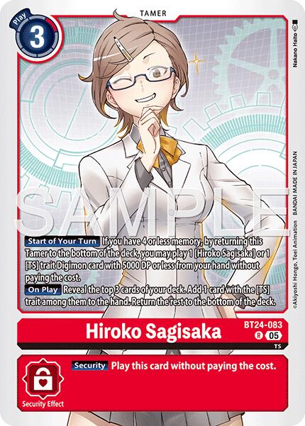 Hiroko Sagisaka [BT24-083] [Time Stranger] | Anubis Games and Hobby