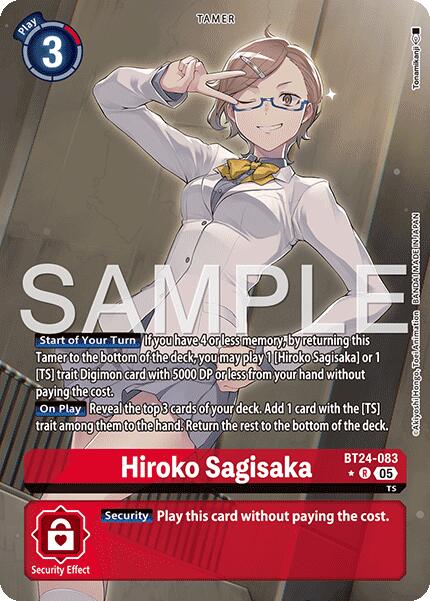 Hiroko Sagisaka [BT24-083] (Alternate Art) [Time Stranger] | Anubis Games and Hobby