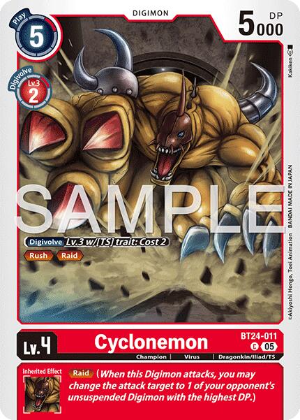 Cyclonemon [BT24-011] [Time Stranger] | Anubis Games and Hobby