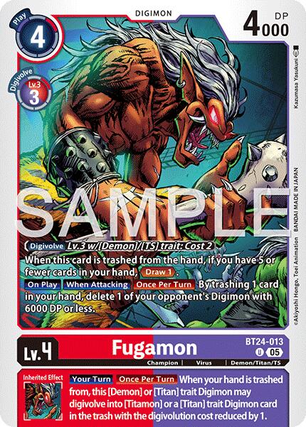 Fugamon [BT24-013] [Time Stranger] | Anubis Games and Hobby