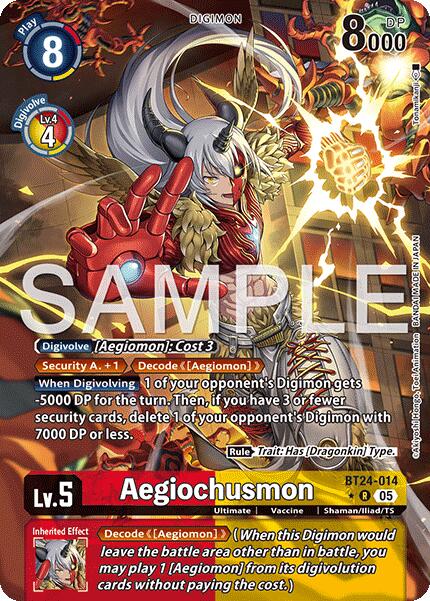 Aegiochusmon [BT24-014] (Alternate Art) [Time Stranger] | Anubis Games and Hobby