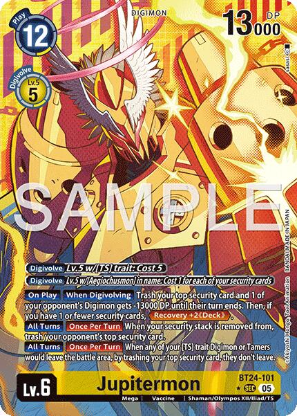 Jupitermon [BT24-101] (Alternate Art) [Time Stranger] | Anubis Games and Hobby