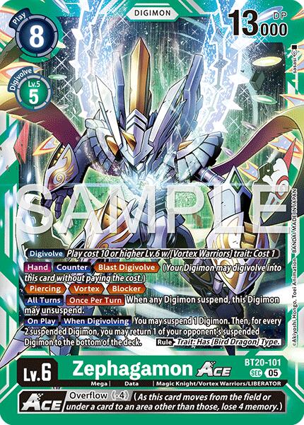 Zephagamon ACE [BT20-101] [Advanced Booster Digimon Generation] | Anubis Games and Hobby