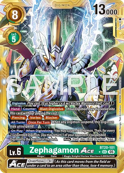 Zephagamon ACE [BT20-101] (Alternate Art) [Advanced Booster Digimon Generation] | Anubis Games and Hobby
