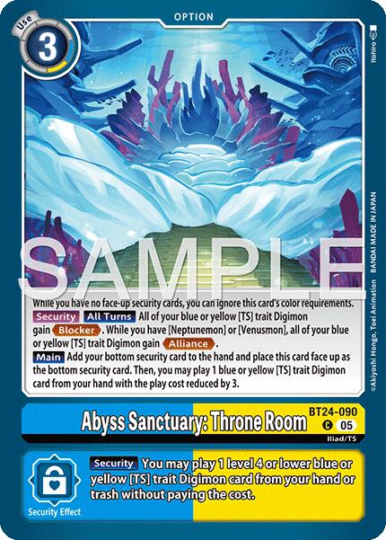 Abyss Sanctuary: Throne Room [BT24-090] [Time Stranger] | Anubis Games and Hobby