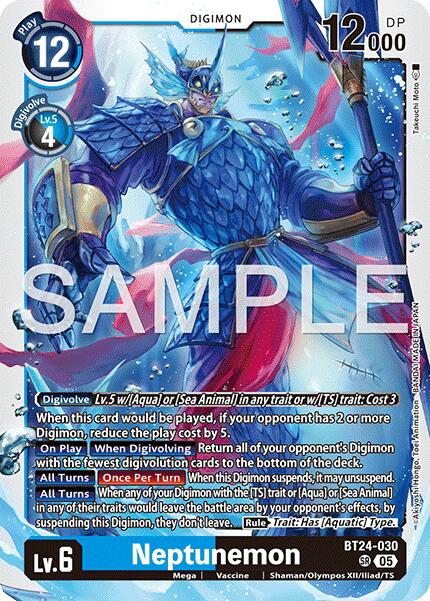 Neptunemon [BT24-030] [Time Stranger] | Anubis Games and Hobby