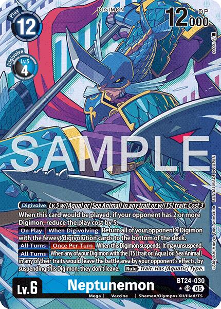 Neptunemon [BT24-030] (Alternate Art) [Time Stranger] | Anubis Games and Hobby