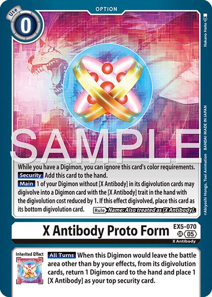 X Antibody Proto Form [EX5-070] [Advanced Booster Digimon Generation] | Anubis Games and Hobby