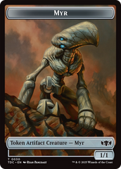 Snake // Myr Double-Sided Token [Tarkir: Dragonstorm Commander Tokens] | Anubis Games and Hobby