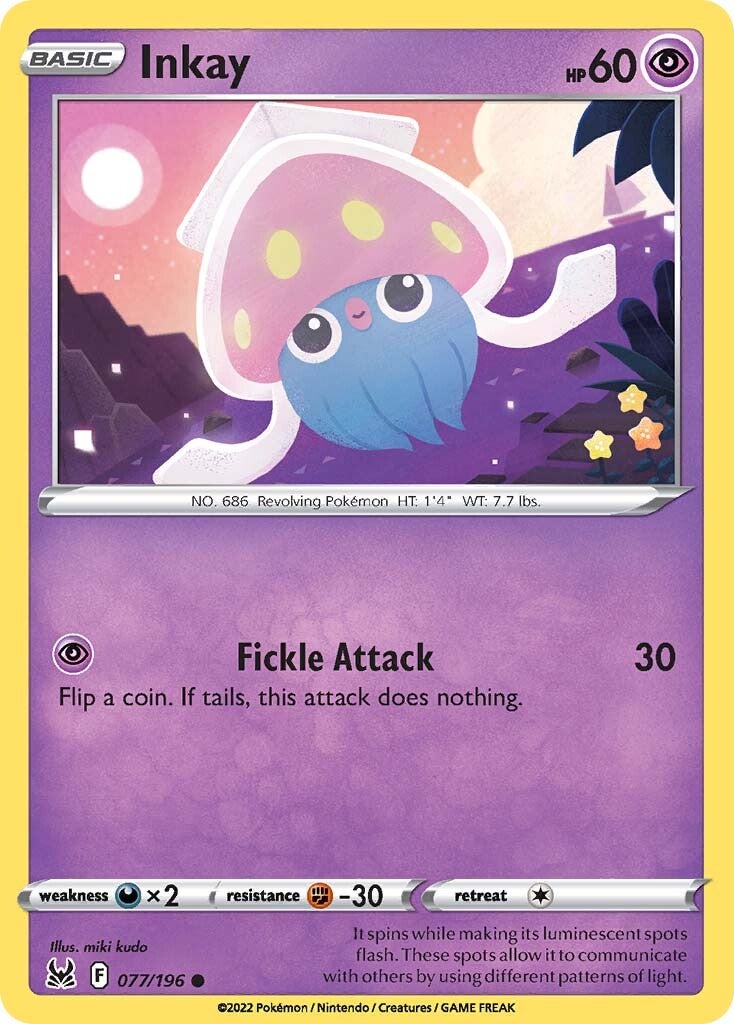 Inkay (077/196) [Sword & Shield: Lost Origin] | Anubis Games and Hobby