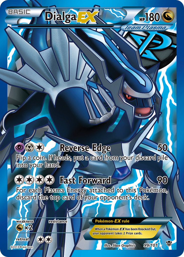 Dialga EX (99/101) [Black & White: Plasma Blast] | Anubis Games and Hobby