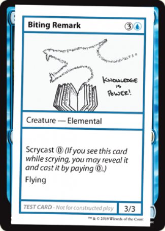 Biting Remark (2021 Edition) [Mystery Booster Playtest Cards] | Anubis Games and Hobby